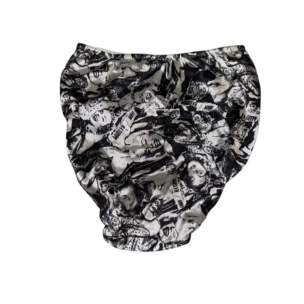 Vintage Marilyn Monroe by Warners Satin Brief Panties Size Medium Style 8811